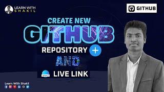 How to make GitHub Repository and Create Project Live Link 4 minutes  #learnwithshakil #github