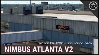 **NEW ATLANTA V2 by Nimbus** CRJ200 + BSS  | KATLKCRW  | ASXP+Ortho4XP+xVision  [XP11]