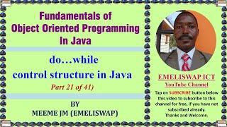 Do...while Iterative Control Struture in Java Object Oriented Programming