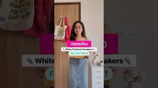 Meesho Finds- White Platform Sneakers For ₹550‼️