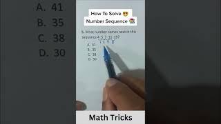 how to solve number sequence? | math tips | math tutorial | Sequence and Series | #shorts