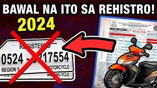 PAANO MAGPAREHISTRO NG MOTOR 2024 STEP BY STEP PROCESS BAWAL NA ANG LUMA AT WALANG PLAKA LTO 2024