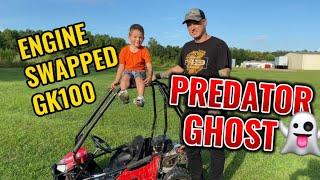 How to engine swap a Coleman Powersports Go Kart TyrannoSilas style