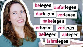 Was bedeuten diese Verben mit „legen“? (Deutscher Wortschatz B2, C1)