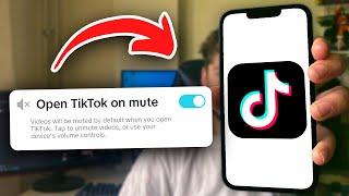 How to Open TikTok on Mute (2024)