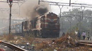 Superb Smoking KZJ twins with 11019 Konark Express