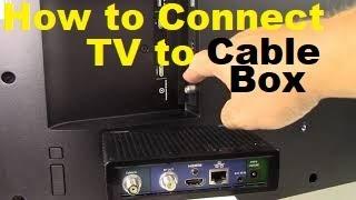 How to Connect a TV to a Cable Box