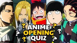 Anime Opening Quiz!  40 Anime Openings  Level Easy - Hard 