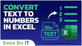 Converting Text to Numbers in Excel