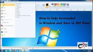 How To Take Screenshot in Window and Save in MS Paint