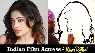 How to Draw Kiran Rathod Indian Film Actress #Shorts - Udhaya Speed Painting