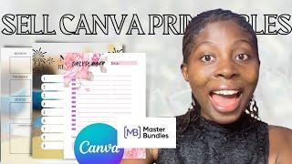 Create and Sell Canva Printable Templates On Masterbundles | Passive Income Idea, 2023.