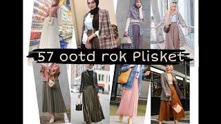 57 ide ootd rok Plisket / ide outfit rok plisket remaja // by pinterest