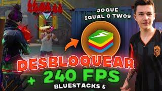 COMO JOGAR COM 240 FPS NO BLUESTACKS 5 - COMO BUGAR FPS BLUESTACKS 5