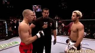 Georges St-Pierre vs Josh Koscheck 1 Highlights (Good FIGHT) #ufc #mma #georgesstpierre #grappling