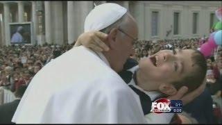 RI boy pope kiss