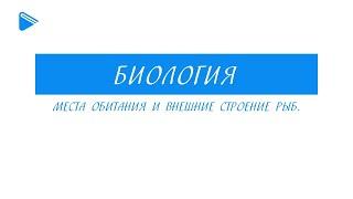 7 класс - Биология - Места обитания и внешние строение рыб