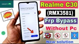 Realme C30 FRP Bypass | New Trick | Realme (Rmx3581) Google Account Bypass Without Pc | 100% OK |