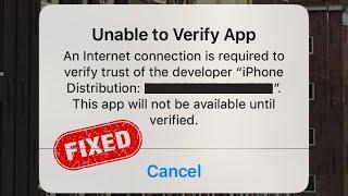 How to Fix Unable to Verify App on iPhone