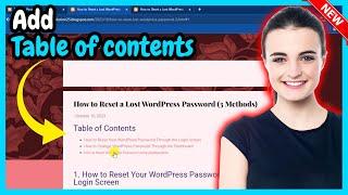 How to Add Table of contents in Blogger 2024 | Full Guide