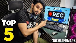 TOP 5 SCREEN RECORDERS FOR PC 2024 | BEST SCREEN RECORDER | Hindi/Urdu | THE NOOB