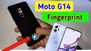 Moto g14 display fingerprint setting/Moto g14 fingerprint screen lock/fingerprint sensor