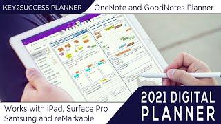 Key2Success 2021 Digital Planner for OneNote and GoodNotes