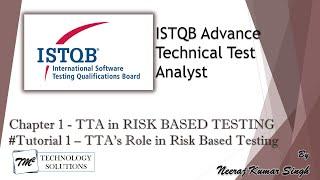 ISTQB Technical Test Analyst | 1.1 Introduction & 1.2 Risk-based Testing Tasks | ISTQB Tutorials