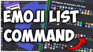 [NEW] - How to make an EMOJI LIST COMMAND for your discord bot! || Discord.js V14
