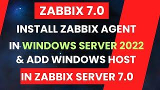 How to install zabbix agent in windows server| windows 11 | windows 10 | windows server 2022