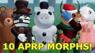 How to get 10 APRP BADGE MORPHS/SKINS in THE PIGGY BATTLE! - Roblox