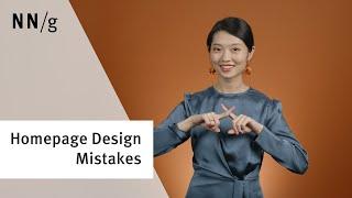 Homepage Design: 4 Common Mistakes