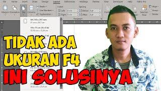 cara menambahkan kertas f4 di word excel printer epson canon hp windows 10