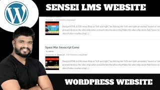 Sensei LMS Website WordPress tutorial | Sensei LMS PRO