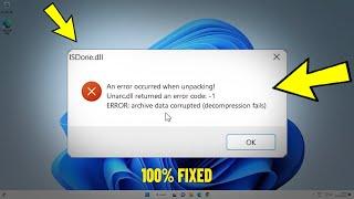 Fix ISDone.dll - An error occurred when unpacking Unarc.dll returned an error code 1 - isdone dll 