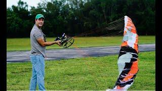 Realistic flying RC Paraglider by Opale Paramodels flown by Mark G.