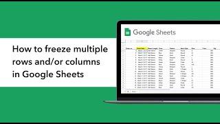 How to FREEZE ROWS or COLUMNS in GOOGLE SHEETS