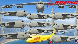 GTA V: Boeing B-52H Stratofortress Airplanes Best Extreme Longer Crash and Fail Compilation