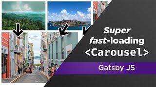 How to Build a Carousel in Gatsby v3 using React Bootstrap the loads CRAZY QUICK!