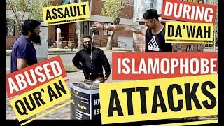 ISLAMOPHOBE ATTACKS ASSAULTED & ABUSED THE QURAN DURING DAWAH ! || Street Dawah || Br. Asif