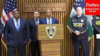 BREAKING NEWS: NYC Mayor Adams, NYPD Officials Hold Press Briefing After Arrests At Columbia Protest