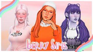 Making Pastel Berry Sims  - The Sims 4: CAS 