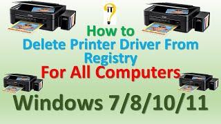 How To Completely Remove Printer Driver From Your Computer. Uninstall Printer Driver #hpprinter #hp