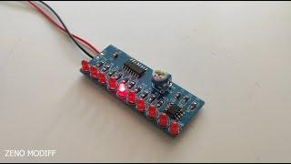 Simple Led Chaser With 10 Led & Pcb  . Easy & Simple Project For Beginners. ||  Tomson Electronics