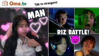 ADU MEKANIK RIZ BERUJUNG KENA MENTAL !! Fake Egirl Trolling ON OME.TV Internasional