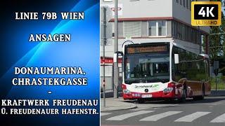 Linie 79B Wien Ansagen – Donaumarina – Kraftwerk Freudenau ü. Freudenauer Hafenstr.| Wiener Grantler