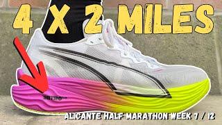 HUGE Workout In The PUMA Deviate Nitro Elite 3 - ALICANTE Half Marathon Training WEEK SEVEN