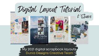 Digital Scrapbook Layouts | Dunia Designs CT