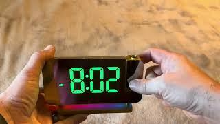 Szelam Projection Alarm Clock Review: Projection Test, Settings, & Setup