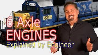 RAILROAD ENGINES: 6 Axle locomotive explained by an ENGINEER. INSIGHT!